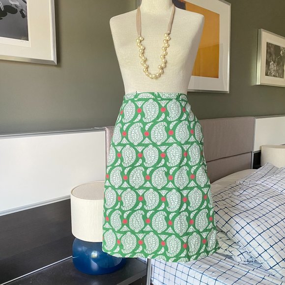 Boden Dresses & Skirts - Boden A-line Skirt in Green Paisley Print Perfect for Summer US4R UK8R    - B